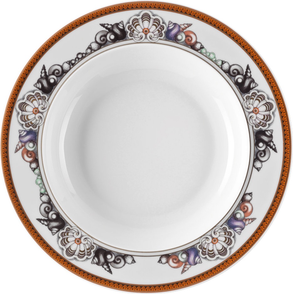 10556407 Rosenthal Versace Тарелка суповая Rosenthal Versace Морские звезды 22см, фарфор Фарфор 