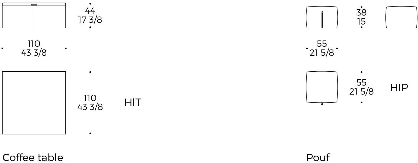 Liu Jo Living Collection Пуф / журнальный столик Urban fan Hit - Вид №7