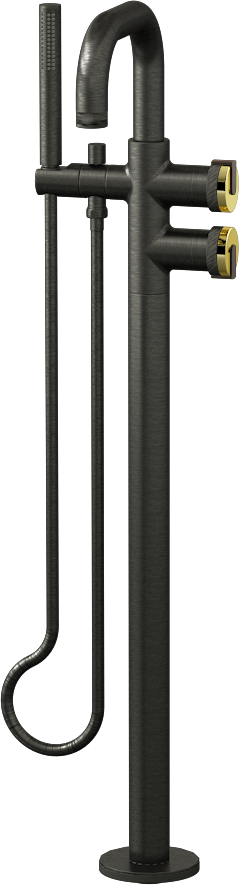 E-11557-R1PB-L1OB-BOX Смеситель напольный отдельностоящий (внешняя часть) GRAFF MOD+