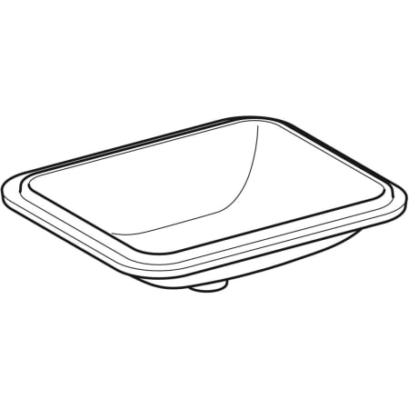 500.762.01.2 Раковина под столешницу Geberit VariForm прямоугольной формы Geberit  - Вид №10