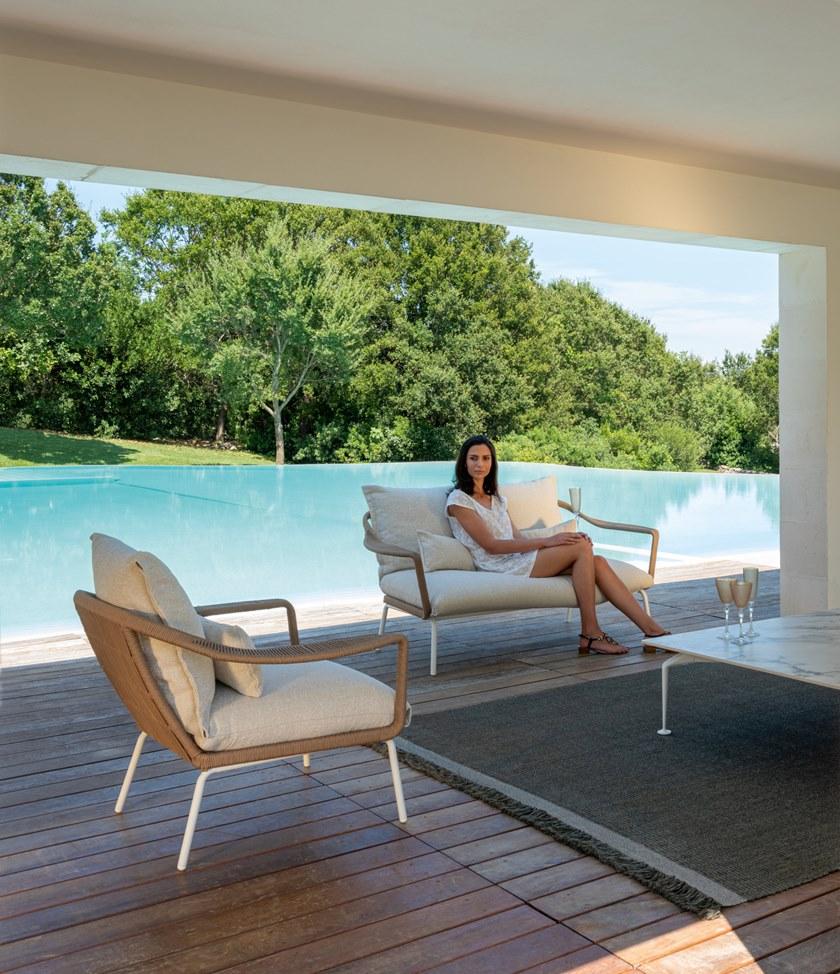 Talenti Садовое кресло из ткани с подлокотниками Cruise alu Crualupl - Вид №3