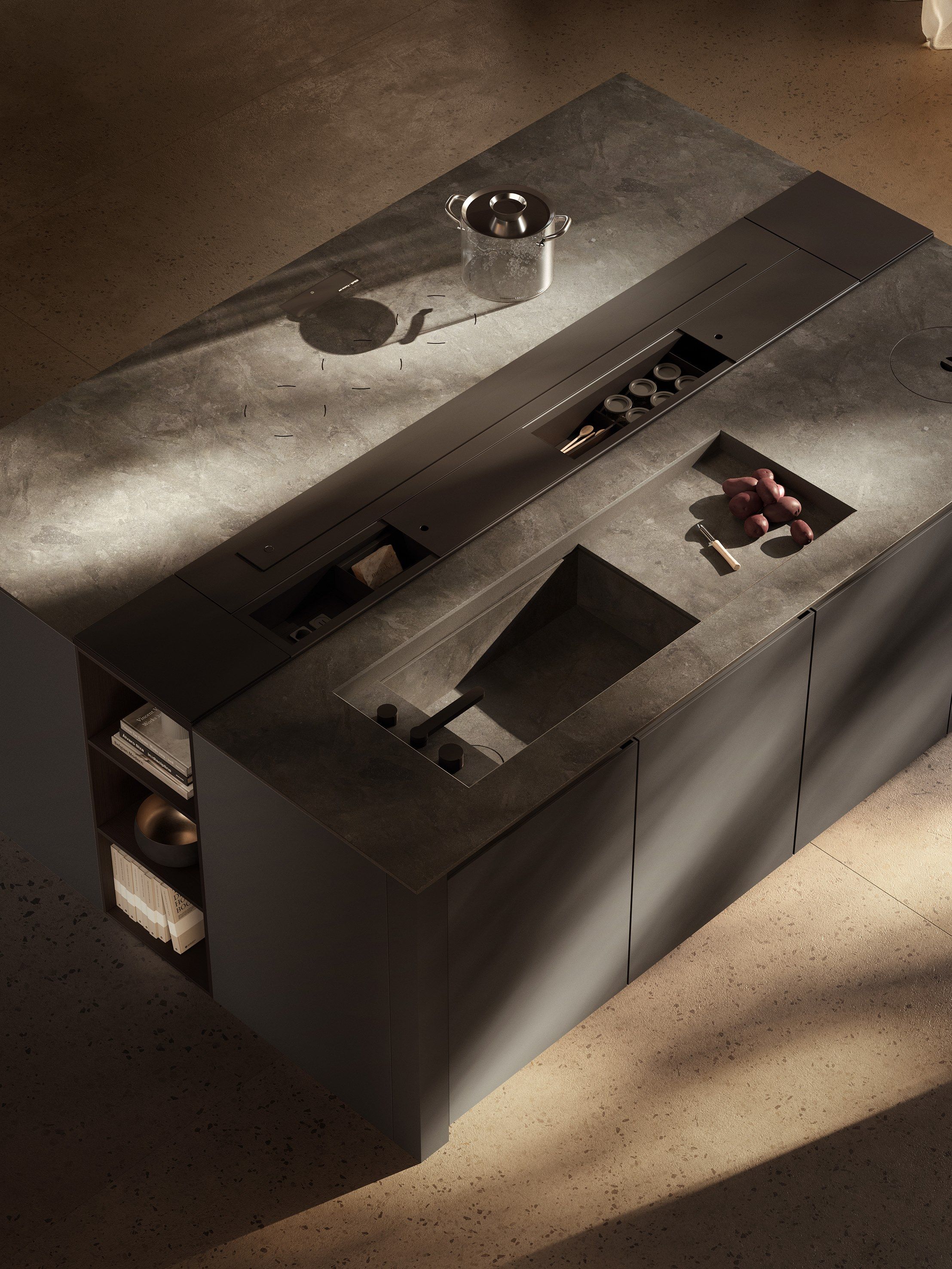 Деревянная кухня на заказ с островом Boffi Case 5.0 ARCH-00026957 - Вид №3