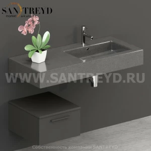 T04552CF2 Столешницы для использования в сочетании с тумбами и открытыми тумбами 45 см коричневая Globo ARREDO WOOD Италия
