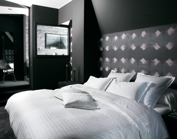 PAL_BL_200 КПБ Пододеяльник 200/220 белый прост 240/300 2 нав 50/73 сатин жаккард х/б Blanc des Vosges Santreyd 