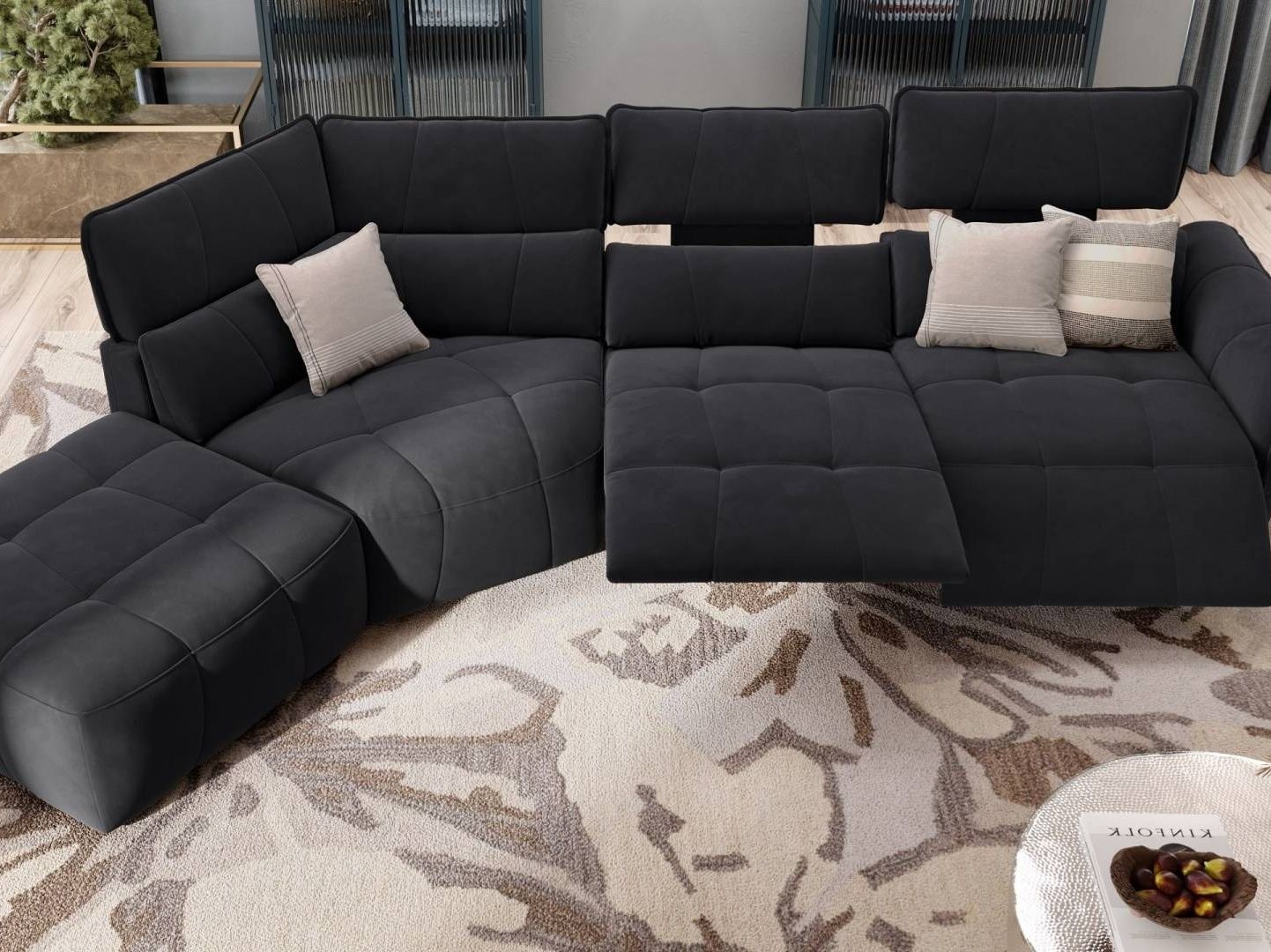 Угловой диван из ткани Sofanella Adria ARCH-00142078 - Вид №4