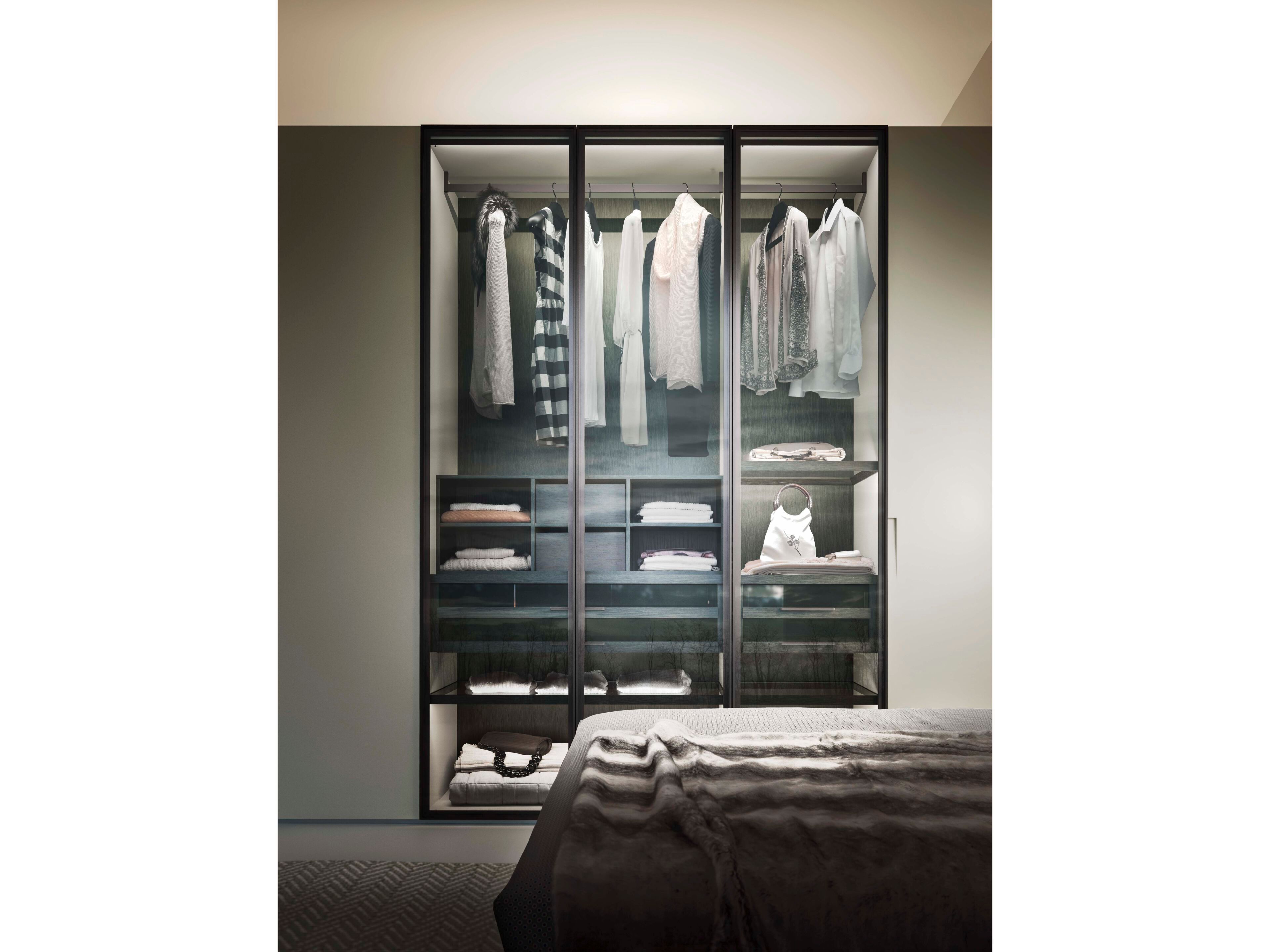 Секционный шкаф из дерева и стекла Alf DaFrè смеситель ARCH-00089324 - Вид №1