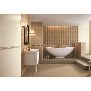 Бордюр Ласселсбергер «Текстиль» 5х25 см цвет бежевый