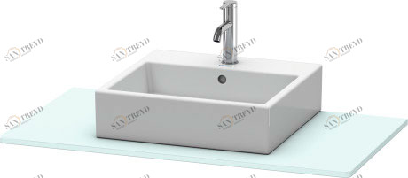 XS060E00909 XSquare Консоль Светло-голубой матовый декор Duravit