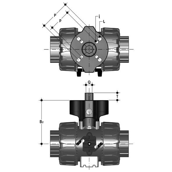 SANIT 024447500050 Приводной комплект шаровой клапан ВКД / ТКД / VKR электрически  - Вид №1