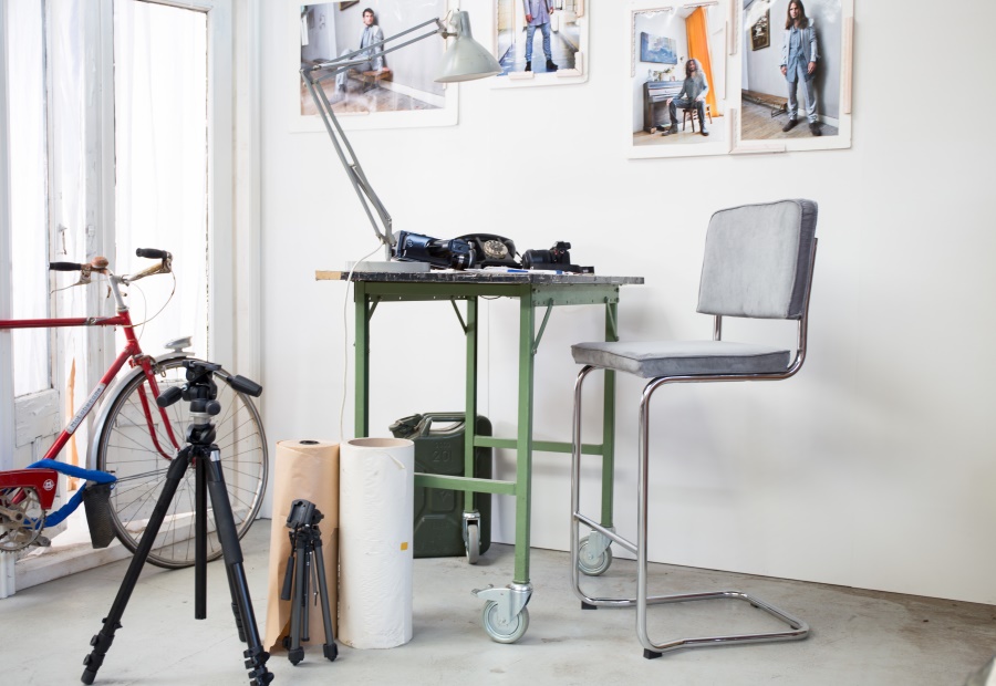 Стул барный Ridge Kink Rib желтый Zuiver 1500008 - Вид №2