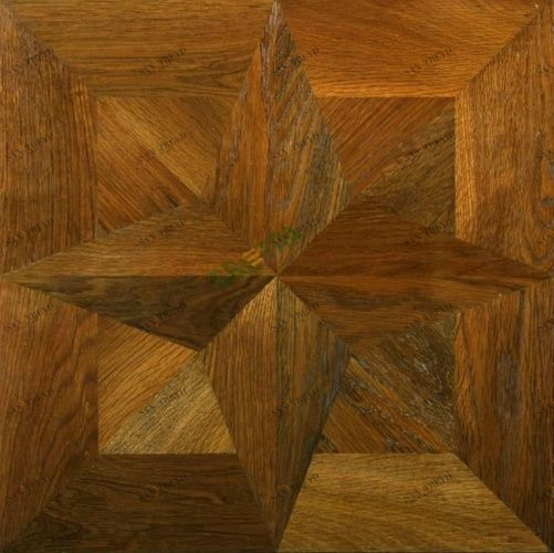 Модульный паркет Светла Инженерный модульный паркет Звезда Dream Castle Модель 74 Термо Лак Дуб Селект (Гладкая) 418х418 мм 26006000302