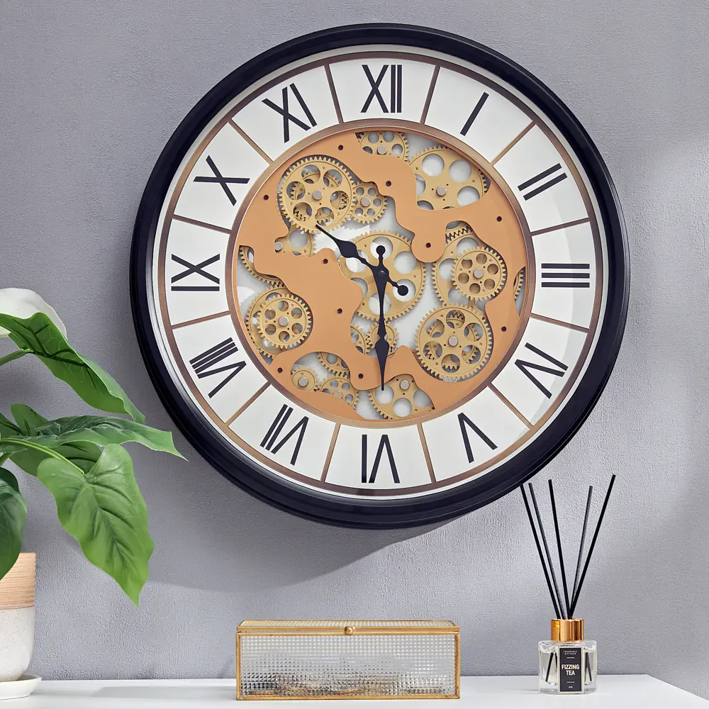 Часы настенные Dream River Шестеренки GH61300 круглые МДФ цвет белый бесшумные ø51.5 Осень STLM-2041571 - Вид №3