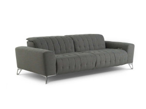 3-местный тканевый диван с откидной спинкой и подголовником