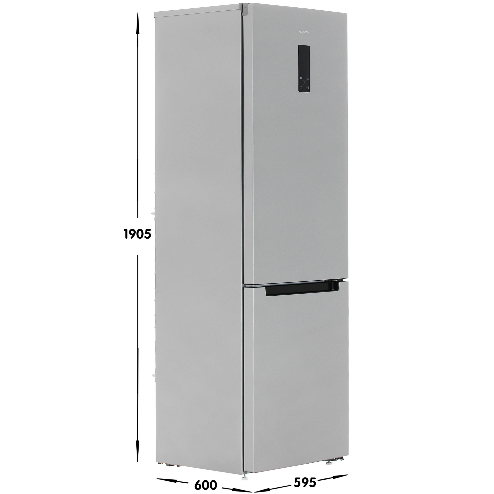 9055875 Холодильник с морозильником   Бирюса M960NF серый STDN-0104169 - Вид №6