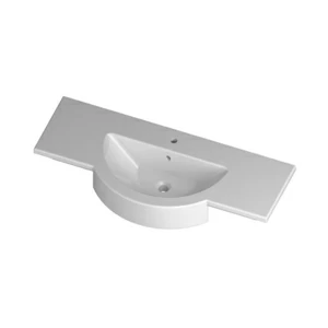 FO12035101 Полувстраиваемая раковина консольная 50 см белая Disegno Ceramica Fonte