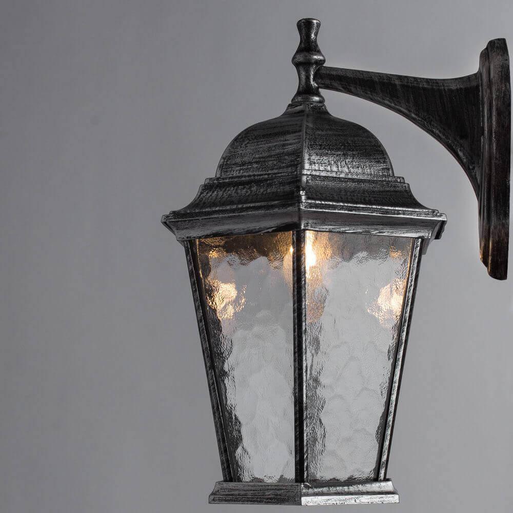 Уличный настенный светильник металлический серый Arte Lamp Genova 1BS A1202AL-1BS ARTE LAMP ПОД СТАРИНУ, ФОНАРЬ 00-3897331 Серый  - Вид №1
