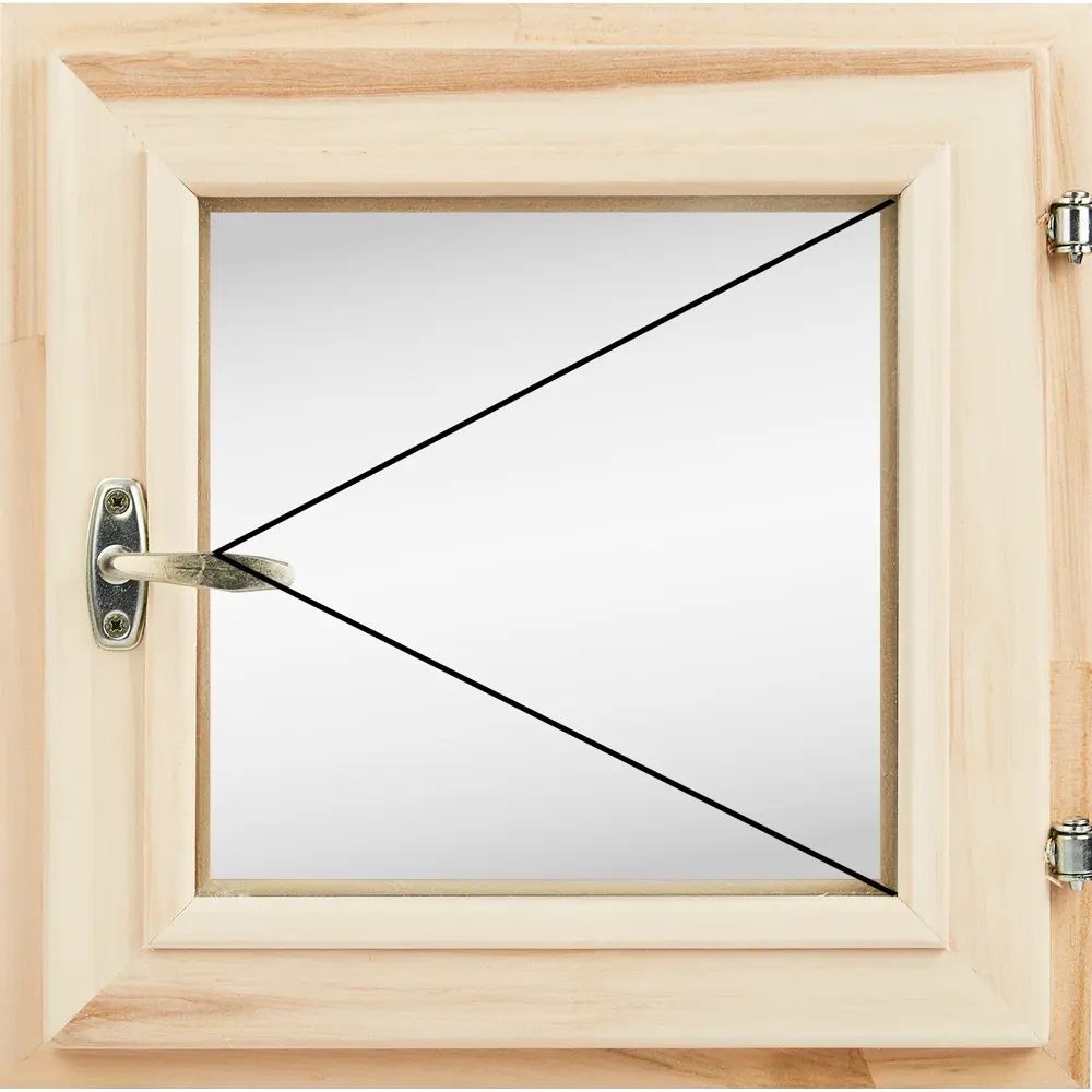 Santreyd: Деревянное окно для бани из липы 400x400 мм 84379094