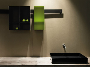 Стальная подвесная ванная комната