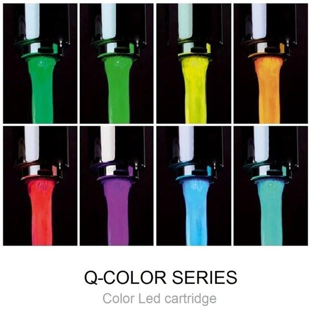 Remer Rubinetterie Напольный светодиодный смеситель Q-color Qr 08 - Вид №3