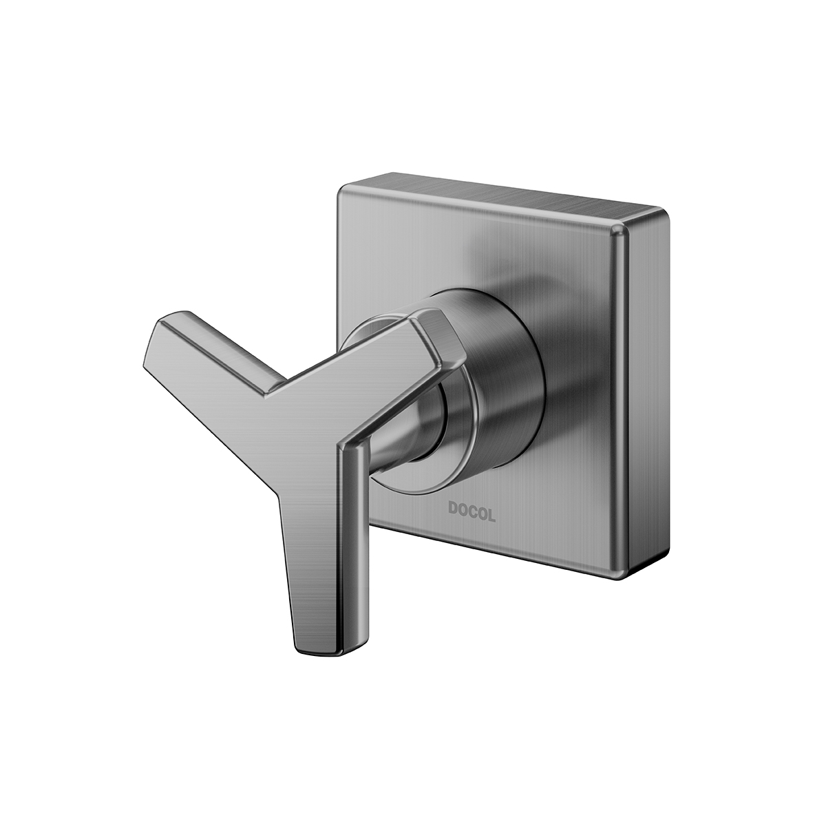 00877570 Отделка для базового регистра Deca 1/2", 3/4" и 1" матовый графит Docol DOCOL CITY 