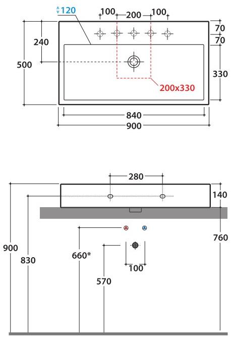 Накладная раковина на столешницу  овальная Ceramica Globo STONE sun-id-1481242 - Вид №7