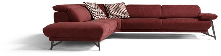 Egoitaliano Откидной угловой диван из ткани с подголовником Anaise sun-id-1452984 - Вид №1