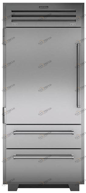 Sub-Zero Комбинированный холодильник с выдвижным ящиком из нержавеющей стали Pro 48 sun-id-1376846