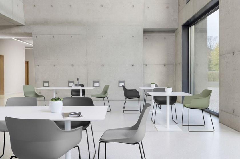 Brunner Стул на санках из экологического пластика с подлокотниками Crona 6322/a - Вид №2