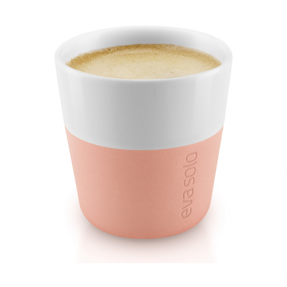 EVA SOLO 501088 Чашки для эспрессо, 80 мл, 2 шт, персиковый Фарфор, силикон  - Вид №2