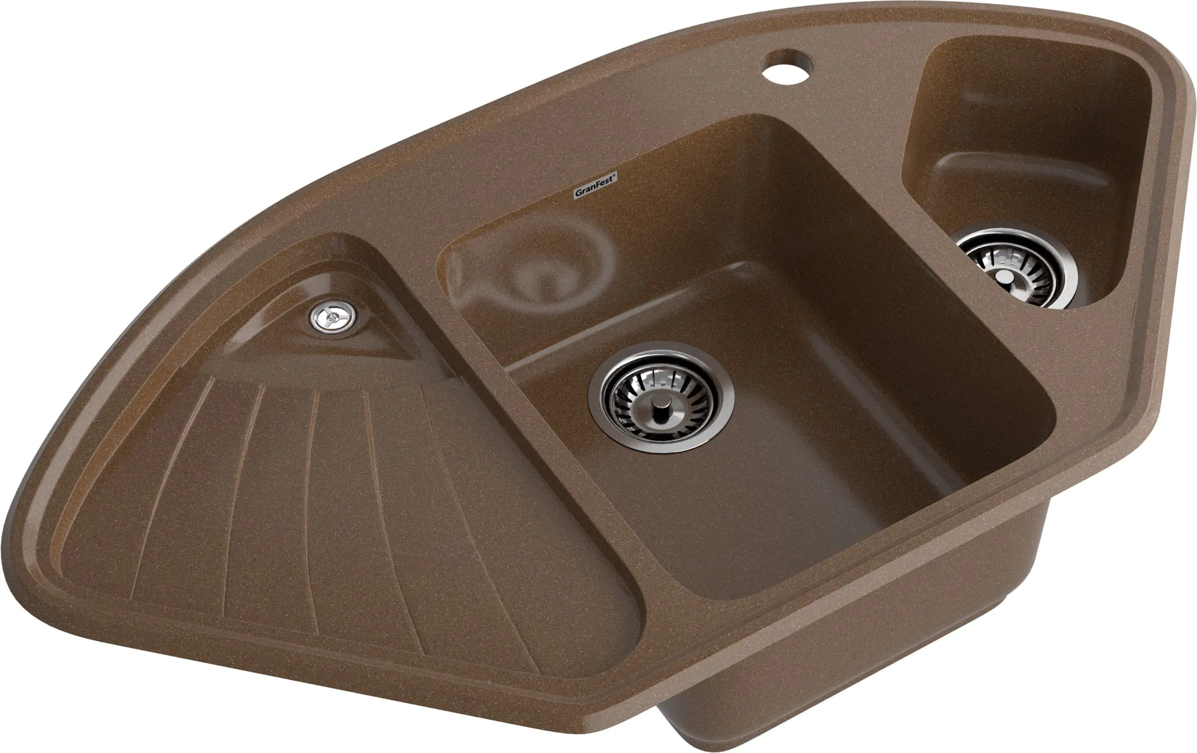Кухонная мойка Искусственный камень CORNER S06 GranFest C-1040E-S06 - Вид №2