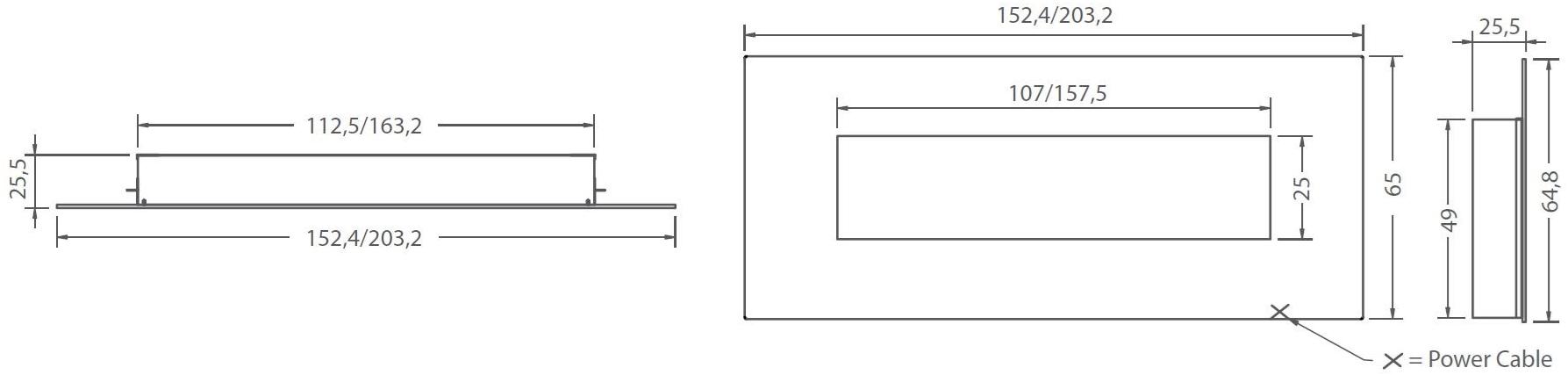 BRITISH FIRES Электрический настенный камин с панорамным остеклением sun-id-1354421 - Вид №1