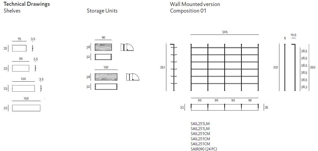 Living Divani Книжный шкаф с креплением от пола к потолку sun-id-1453219 - Вид №19