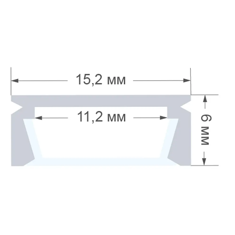 Профиль для светодиодной ленты прямой 1 м 13864860 STLM-2024775 APEYRON  - Вид №5
