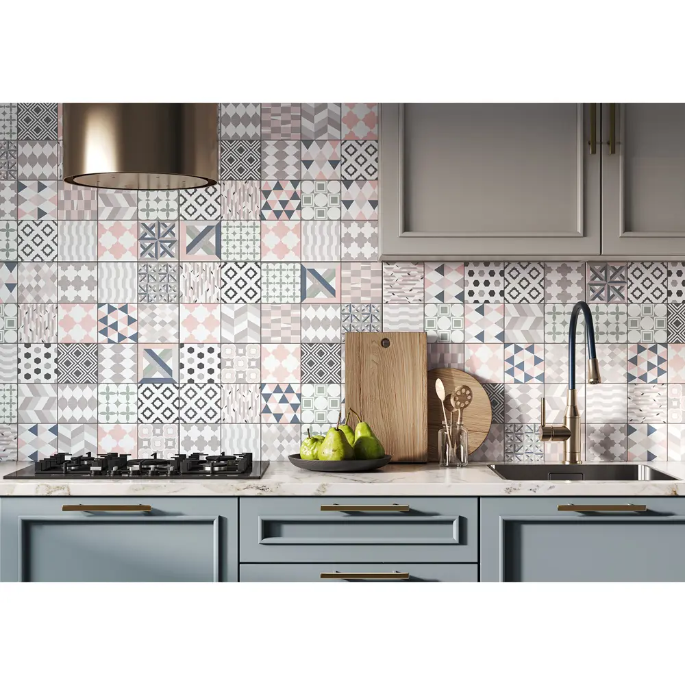 Глазурованный керамогранит Alma Ceramica Fokus 47 60x60 см 1.8 м² матовый цвет разноцветный 89458939 STLM-2156948