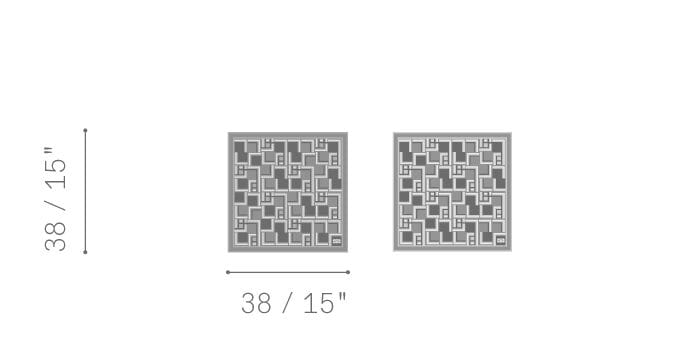 Шелковый и хлопковый шарф для собак из жоржета Poltrona Frau PET COLLECTION ARCH-00066110 - Вид №6