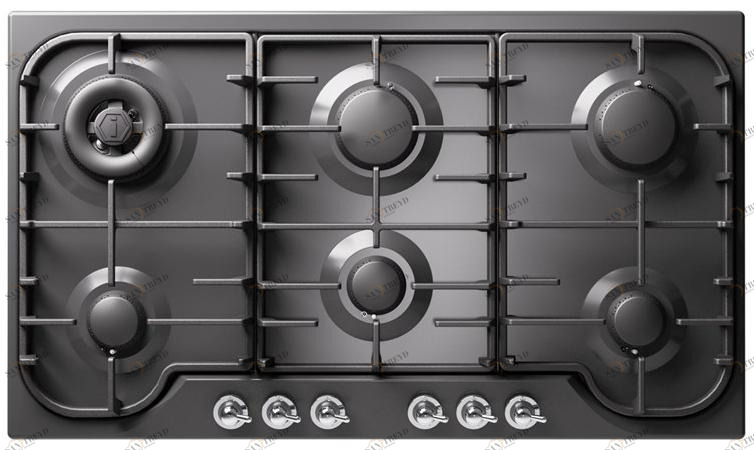 Ilve Газовая встраиваемая плита из нержавеющей стали Nostalgie Hcb906cn Santreyd