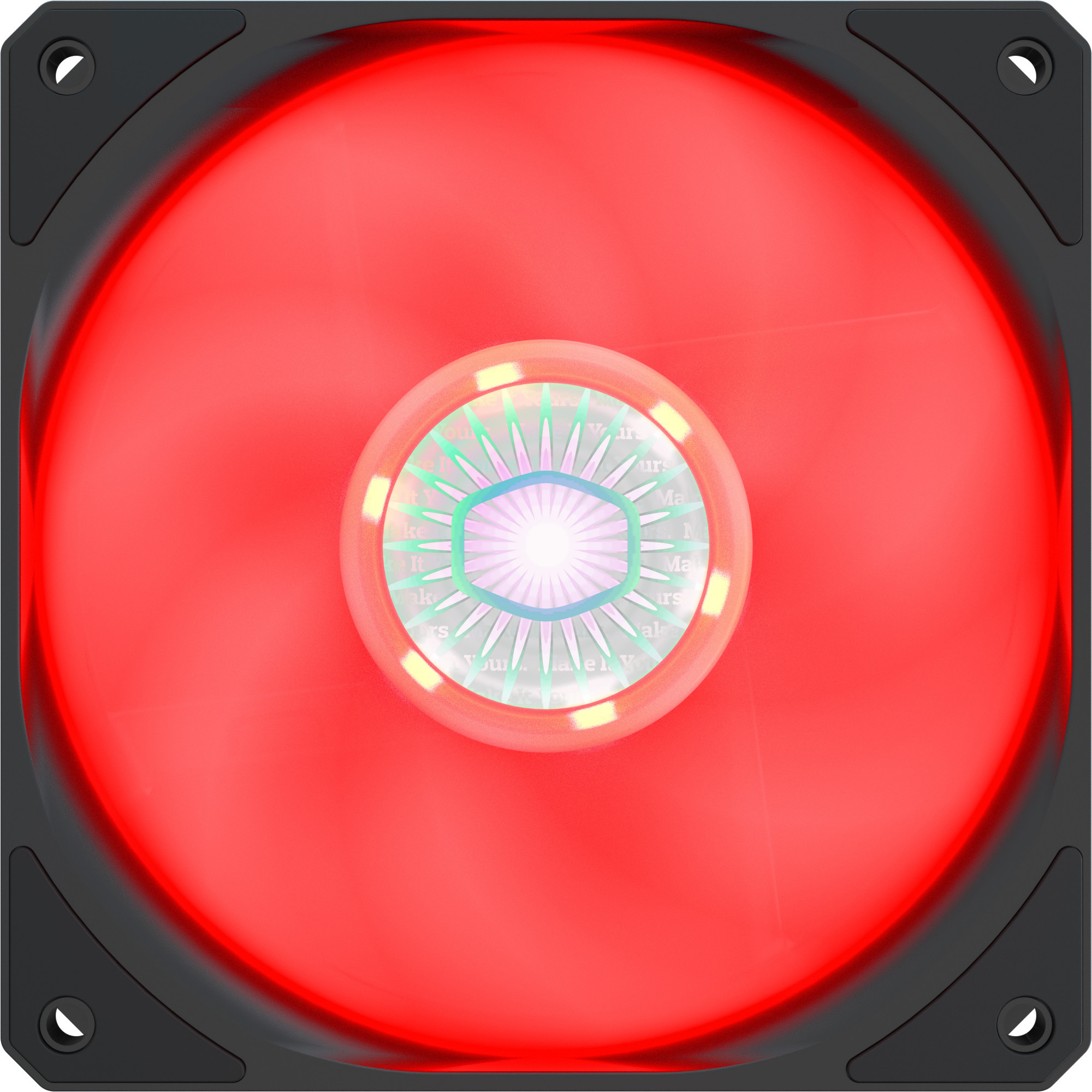 MFX-B2DN-18NPR-R1 case cooler sickleflow 120 red led fan, 4pin Cooler Master Santreyd 