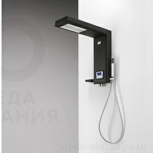 Душевая колонна Etoile Antracite 55 см с хромотерапией 4ETA2N0A