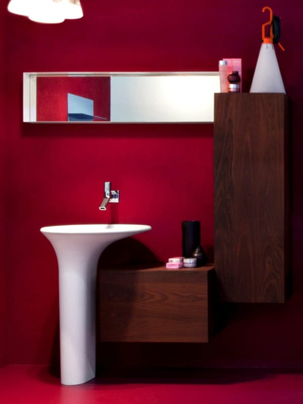 Круглая отдельно стоящая раковина из Cristalplant® Zucchetti ARCH-00107923 - Вид №3