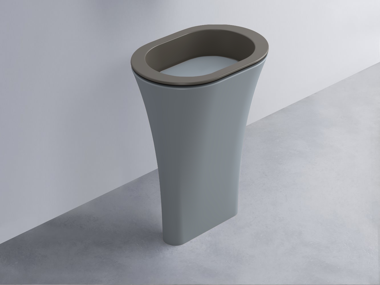 AMLA65-FN+AMPILO-BR+AMCOLO-BR Раковина Amedeo Ovale отдельностоящая cielo Enjoy + Amedeo Ceramica Cielo