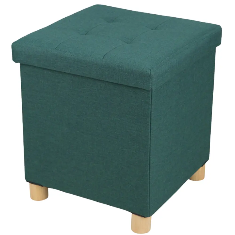 Пуф-столик складной 38x38x43 см цвет зеленый DREAM RIVER STLM-2185770