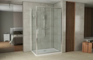 Душевое ограждение (без поддона), одна раздвижная дверь DROP BS120.3100A bravat