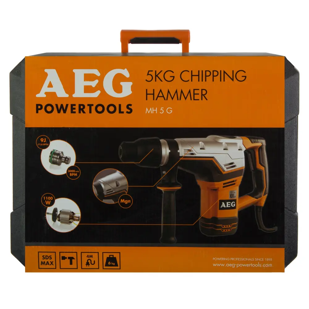 Отбойный молоток AEG MH5G, 1100 Вт, 7,5 Дж 14385562 STLM-2171072  - Вид №4