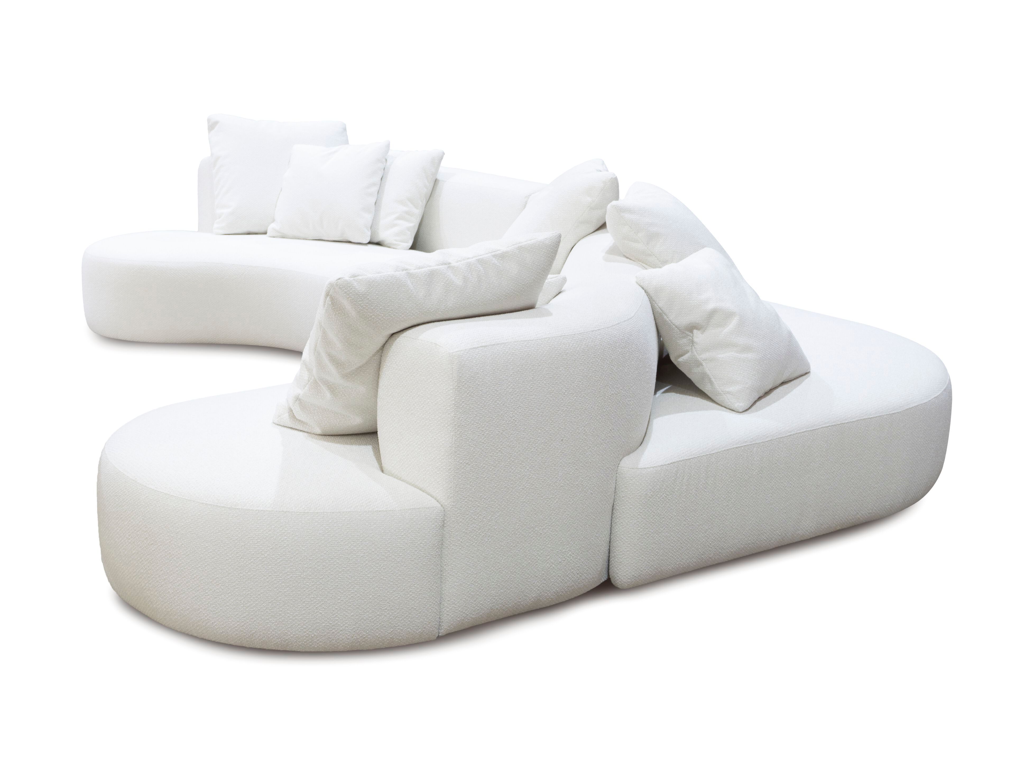 Изогнутый двухсторонний диван из ткани CREARTE COLLECTIONS LAB ORGANIC GAMMA ARCH-00065282 - Вид №4