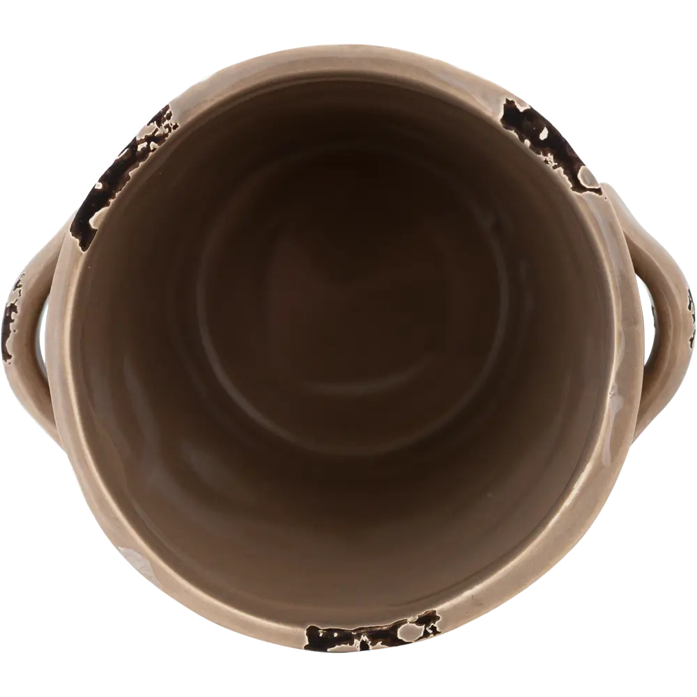 Кашпо-кактусник 9.5x9x12 см v0.42 л керамика коричневый GARDMAX STLM-2010609 - Вид №3