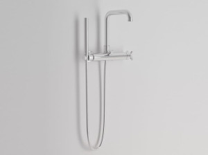 Настенный смеситель для ванны с ручным душем