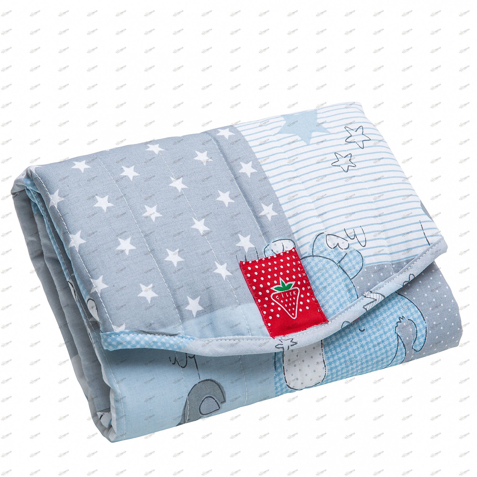 Плед детский голубой Animals CILEK  00-3832176 Голубой Santreyd 