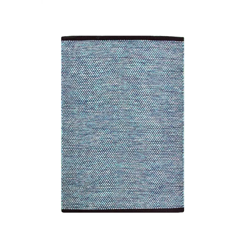 CTIM Ковёр из натурального хлопка ручной работы в синих тонах 60x90 см 89361887 STLM-1430612 - Вид №1