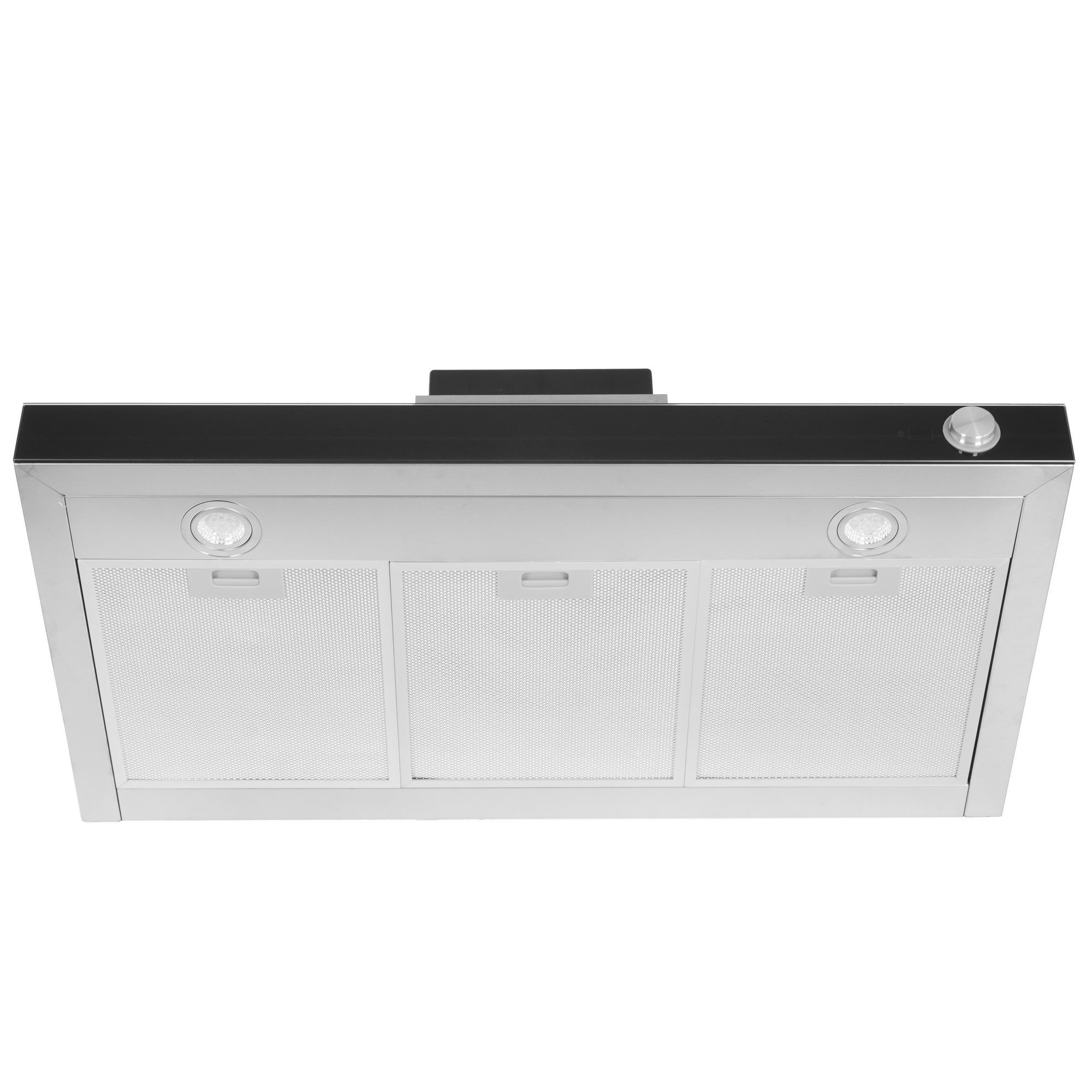 8130107 Вытяжка каминная MBS MARANTA 190 GLASS серебристый/черный STDN-0149105 - Вид №1