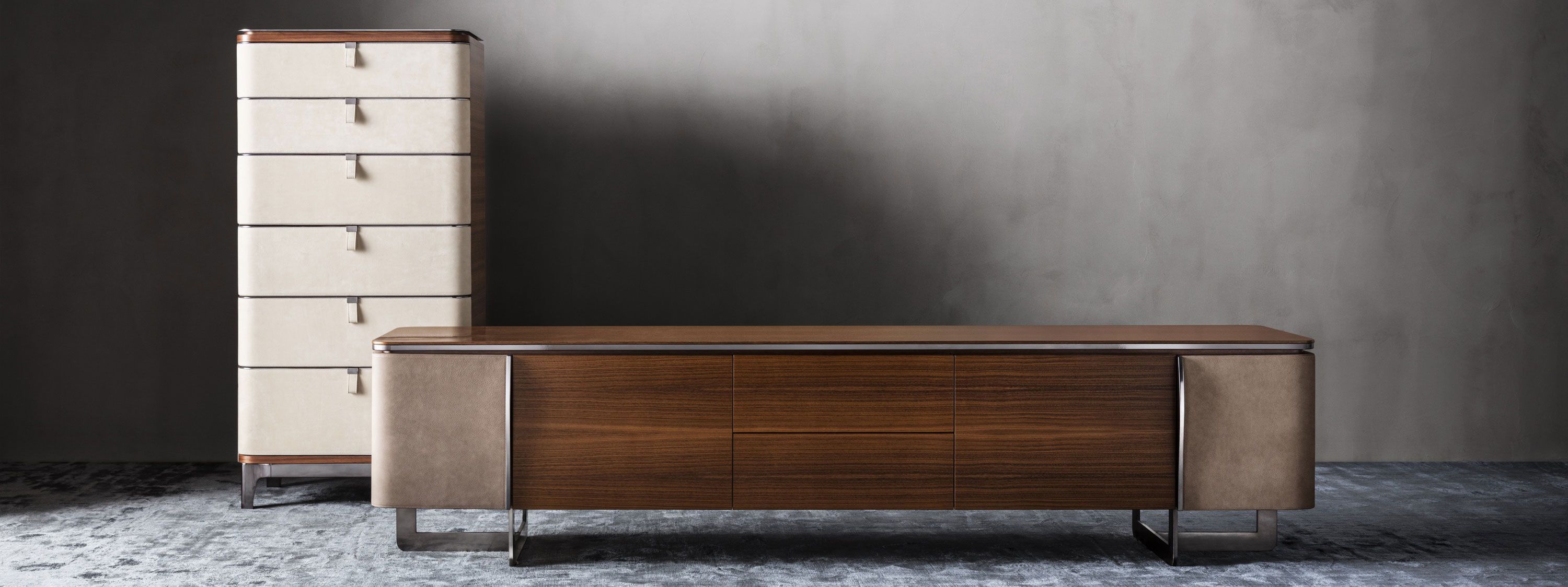 Септимин из грецкого ореха с кожаной обивкой OAK New York Suite ARCH-00114026 - Вид №2